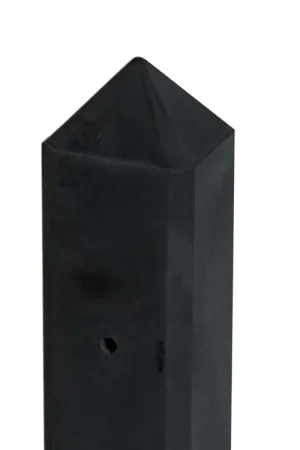 Weekendaanbieding Beton Tussenpaal Glad met Diamantkop 10 x 10 cm (100 x 100 mm) Antraciet Gecoat - Lengte 190 cm